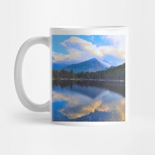 Rocky Mountain National Park Colorado Water, Clouds Reflection Mug